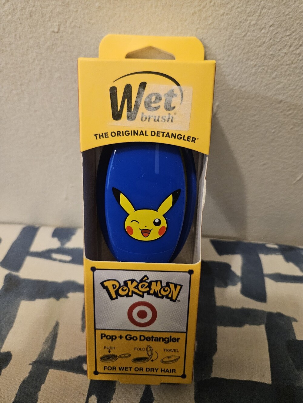 Wet Brush Pokémon Pikachu Pop + Go Detangler - Blue
